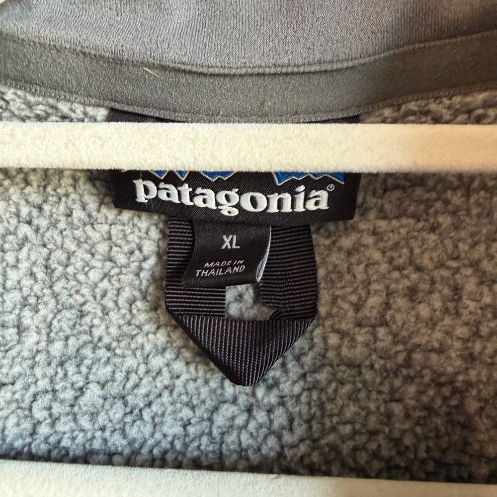 Patagonia Men’s Better Sweater 1/4 Zip Pull-Over Fleece Gray Sweatshirt - Picture 4 of 9